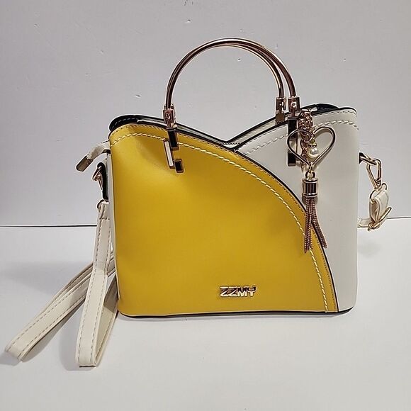 zzmy Handbags - Leather Satchel Handbag Women Crossbody Purse Shoulder Messenger  Bag Yellow